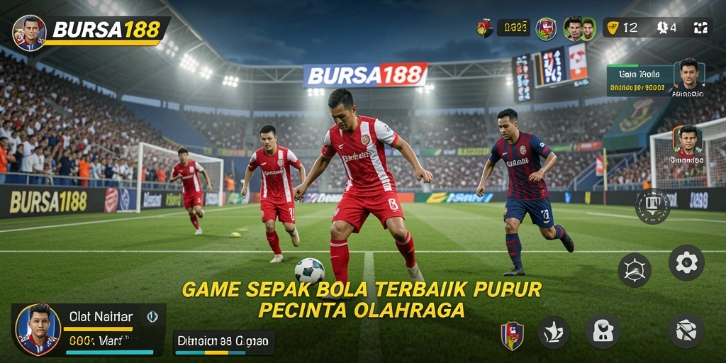 Tangkapan layar BURSA188 menampilkan aksi menarik di lapangan sepak bola.
