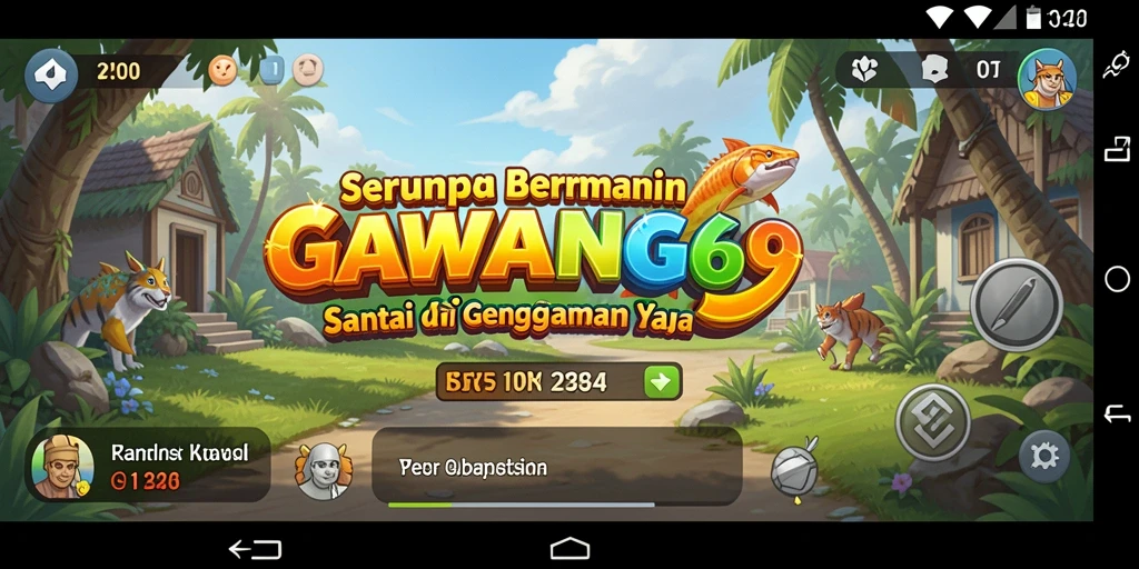 Tampilan gameplay Casual GAWANG69 yang ceria dan menyenangkan.