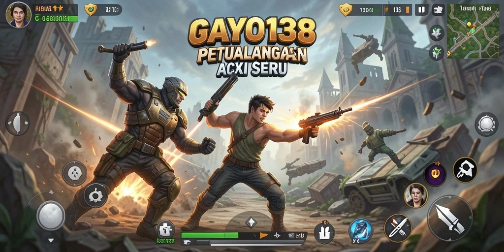 Gameplay seru GAYO138 dengan pertempuran mendebarkan.
