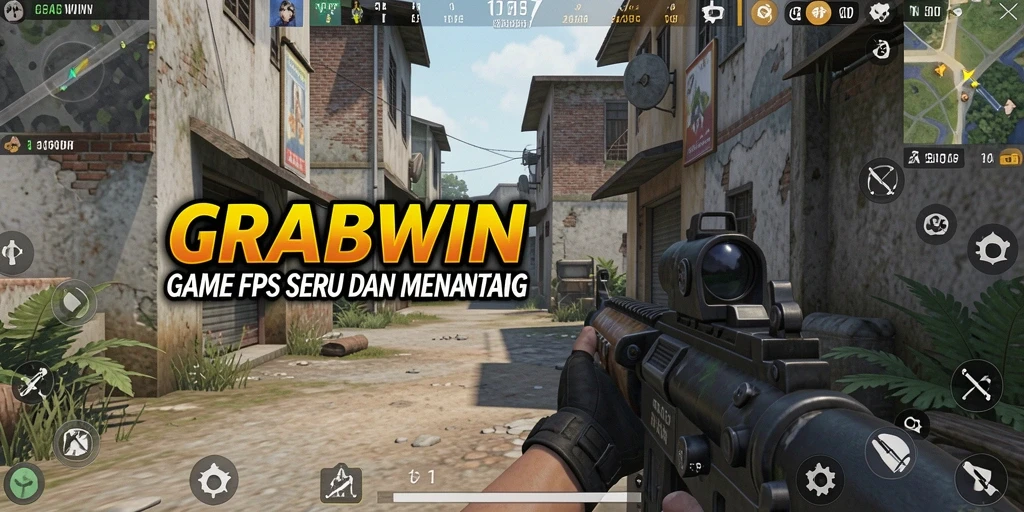 Gameplay seru dalam GRABWIN dengan aksi FPS mendebarkan.