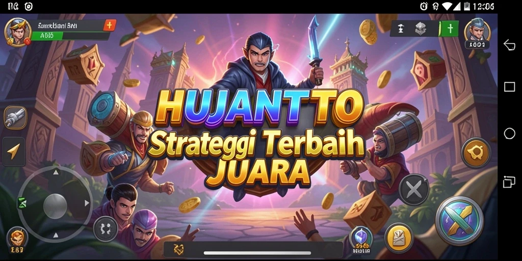 Screenshot gameplay HUJANTOTO yang menunjukkan taktik dan strategi.