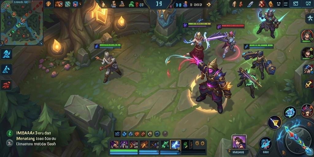 Tampilannya menarik dengan gameplay MOBA yang seru.