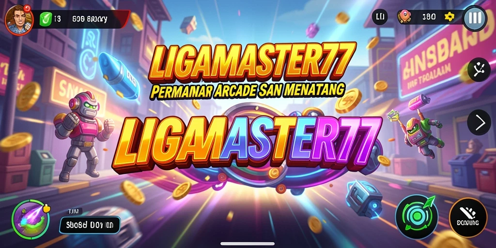 Tampilan gameplay LIGAMASTER77 yang seru dengan grafis menarik.