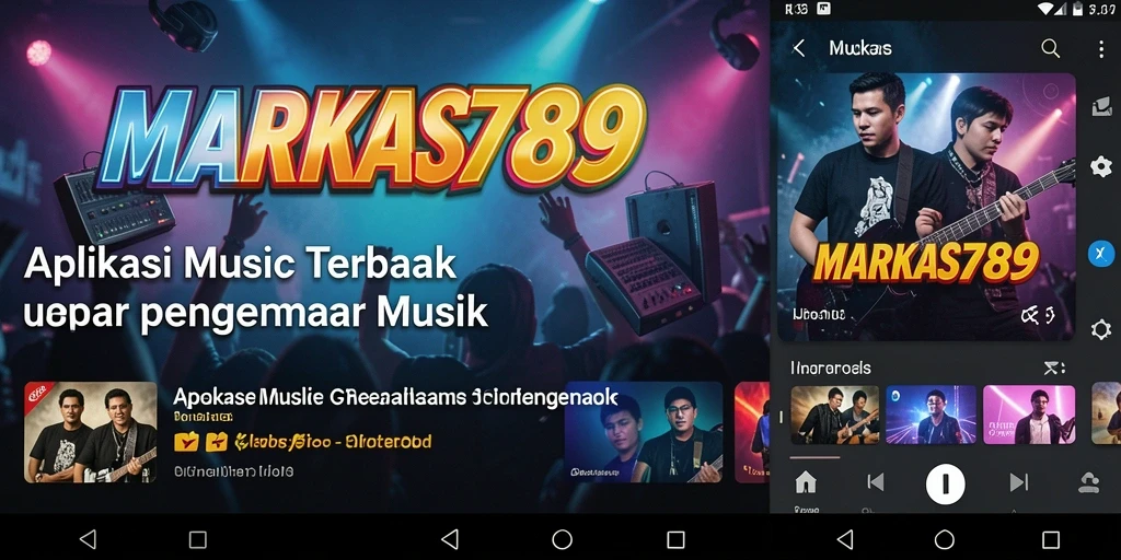 Tangkapan layar yang menunjukkan gameplay menarik dari aplikasi musik.
