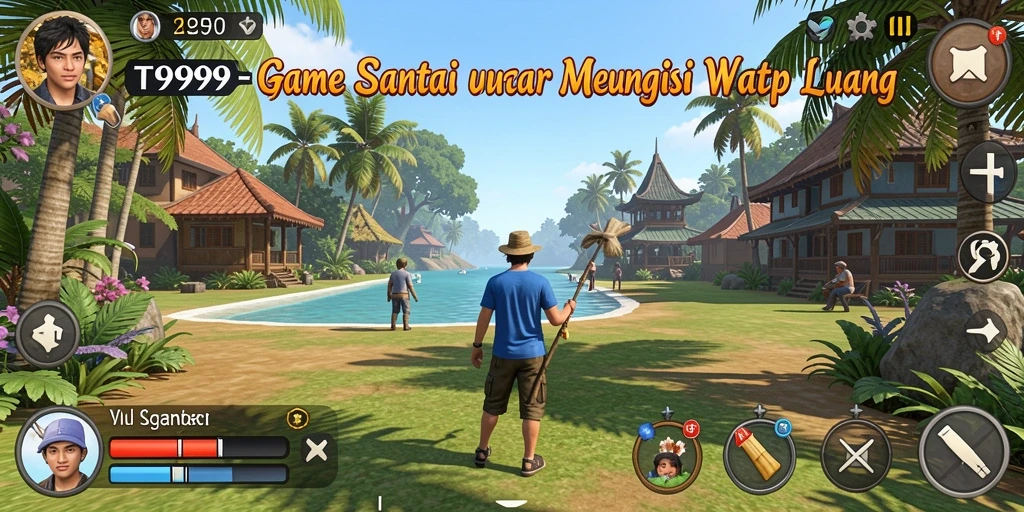 Tampilan gameplay T9999 yang mengasyikkan dan penuh warna.