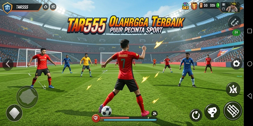 Tampilan gameplay TAR555 yang memukau dan penuh aksi olahraga.