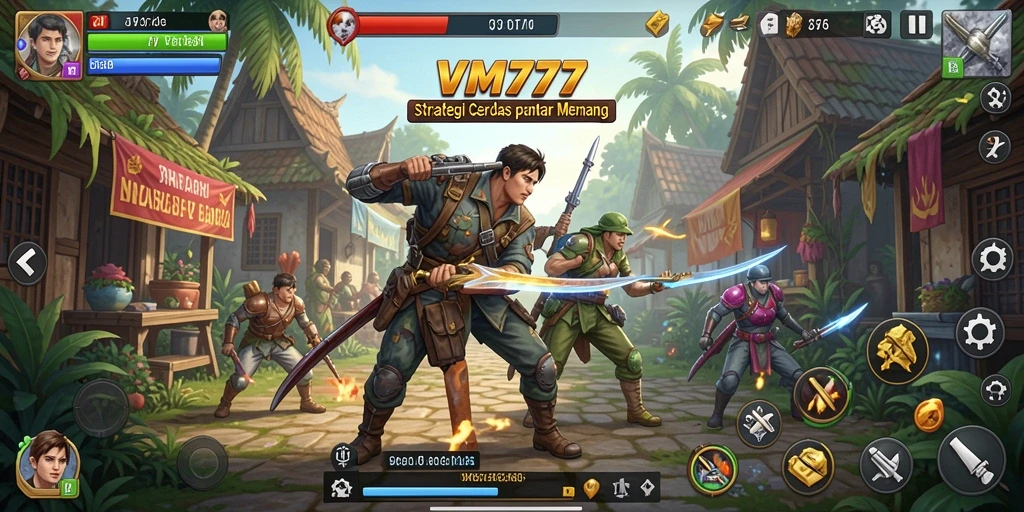 Tampilan menarik dari gameplay VM777 dengan elemen strategi.